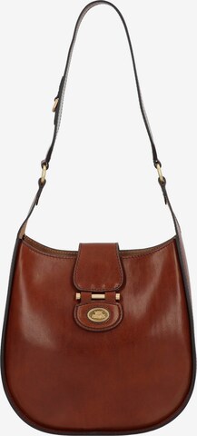 The Bridge Shoulder Bag 'Dora' in Brown: front