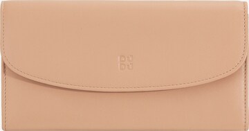 DuDu Wallet in Beige: front