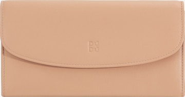 DuDu Wallet in Beige: front