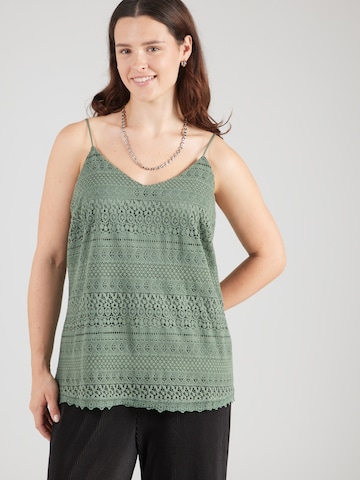 Vero Moda Curve Top 'VMHONEY' in Green: front