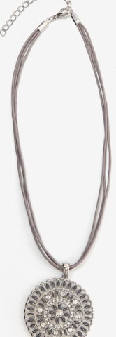COLLEZIONE ALESSANDRO Necklace 'Marle' in Grey: front