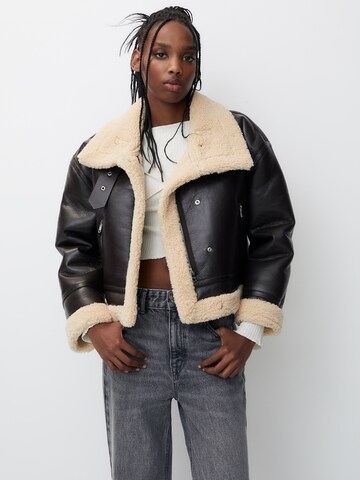 Pull&Bear Between-season jacket in Brown: front