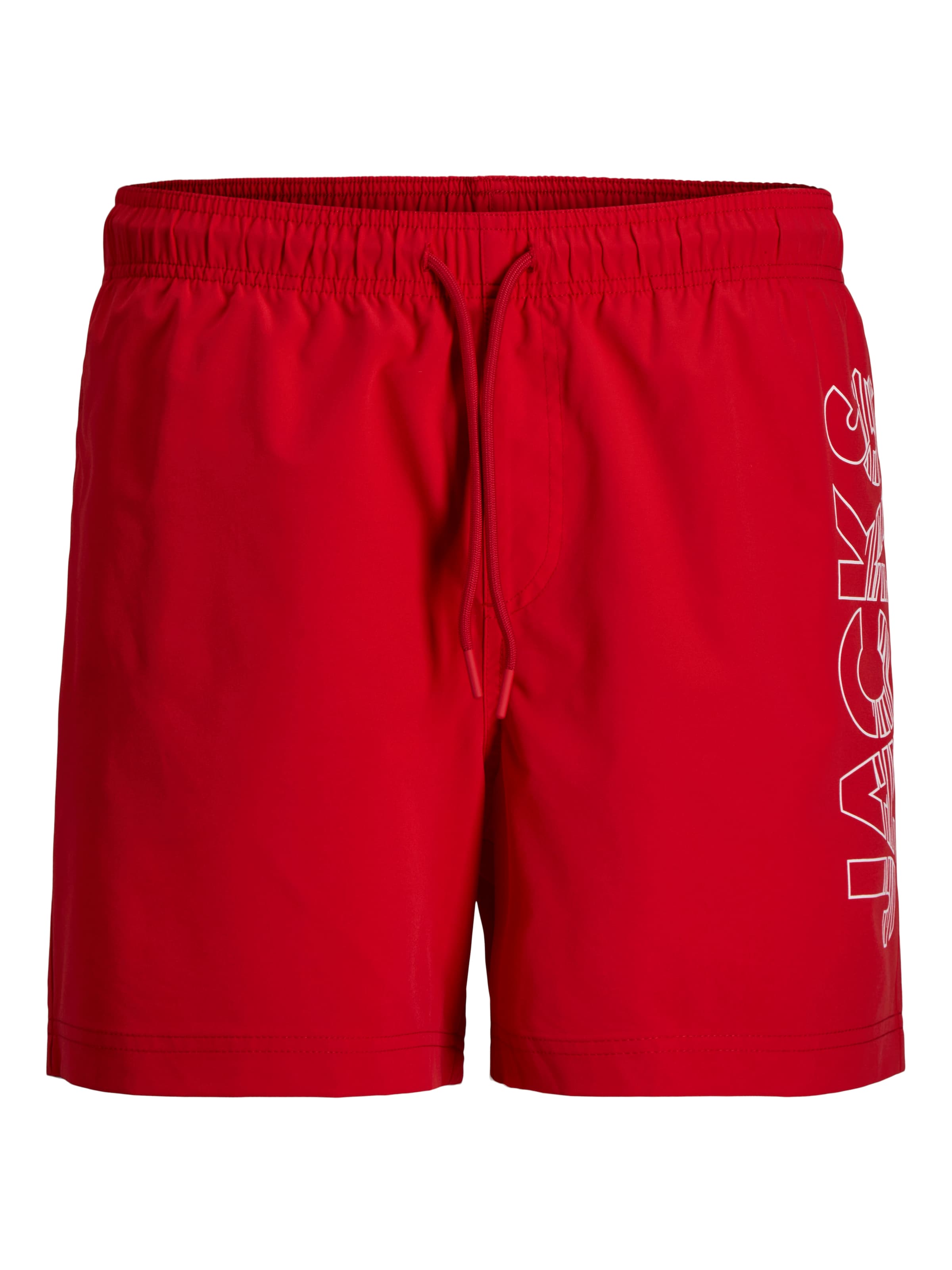 Jack & Jones Plus Board Shorts in Red: front