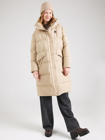 Blauer.USA Vinterfrakke i beige: forside