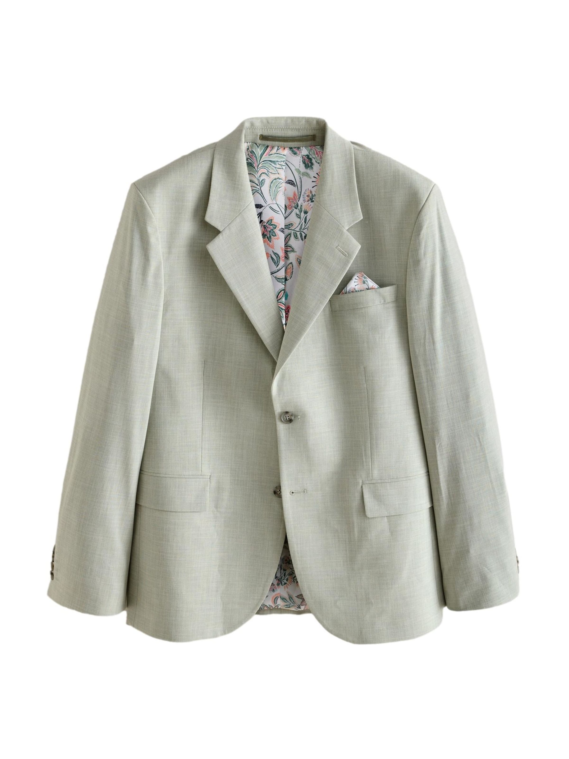 Next Sakko 'Motionflex' in Grün: Vorderseite