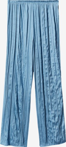MANGO Lużny krój Spodnie w kolorze niebieski: przód