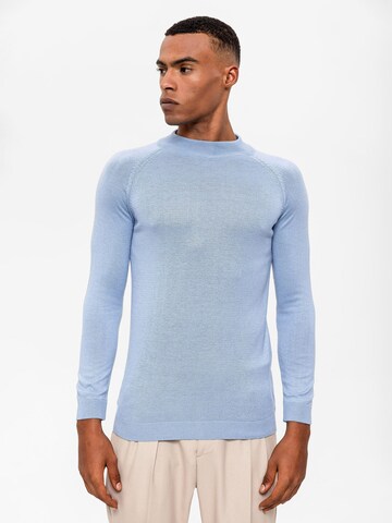 Pull-over Antioch en bleu : devant