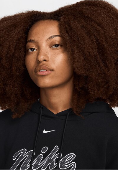 NIKE Sweatshirt in Black / White, Item view