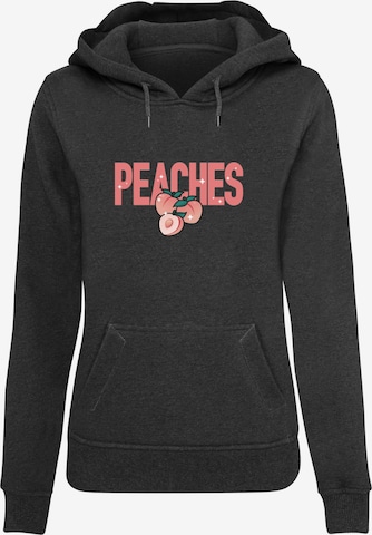 Mister Tee Sweatshirt 'Peaches' in Grey: front