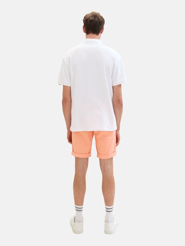 TOM TAILOR DENIM Slimfit Chino hlače | oranžna barva