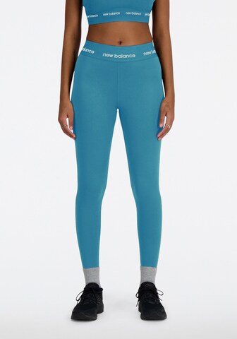 new balance Skinny Workout Pants 'Sleek 25' in Blue: front