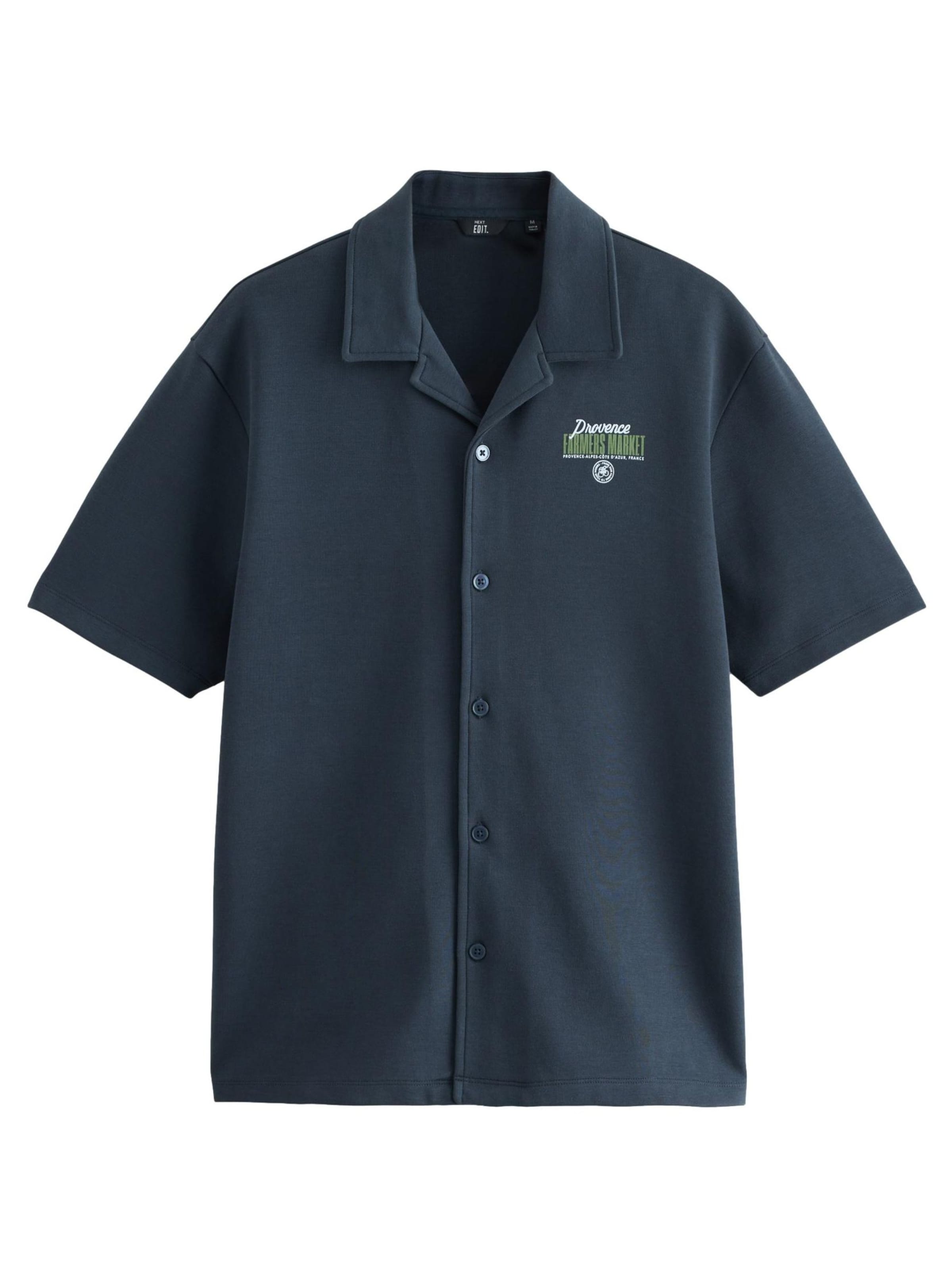 Next - Regular Fit Camisa 'EDIT' em azul: frente