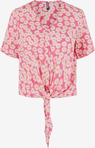 Camicia da donna 'Nya' di PIECES in rosa: frontale