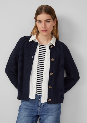 Cardigan s.Oliver en bleu : devant