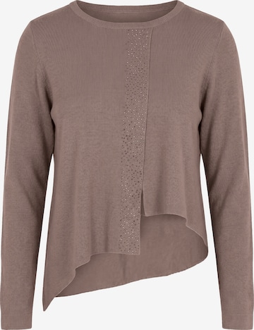 Ulla Popken Pullover in Braun: Vorderseite
