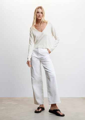 Pull-over 'Crayon' MANGO en blanc