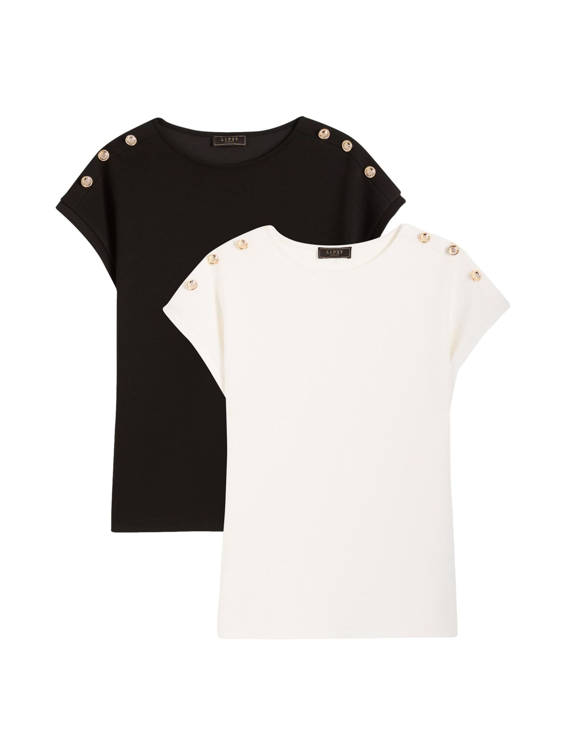 Lipsy - Camiseta en negro: frente