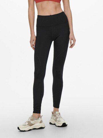 ONLY PLAY Skinny Workout Pants in Black: front