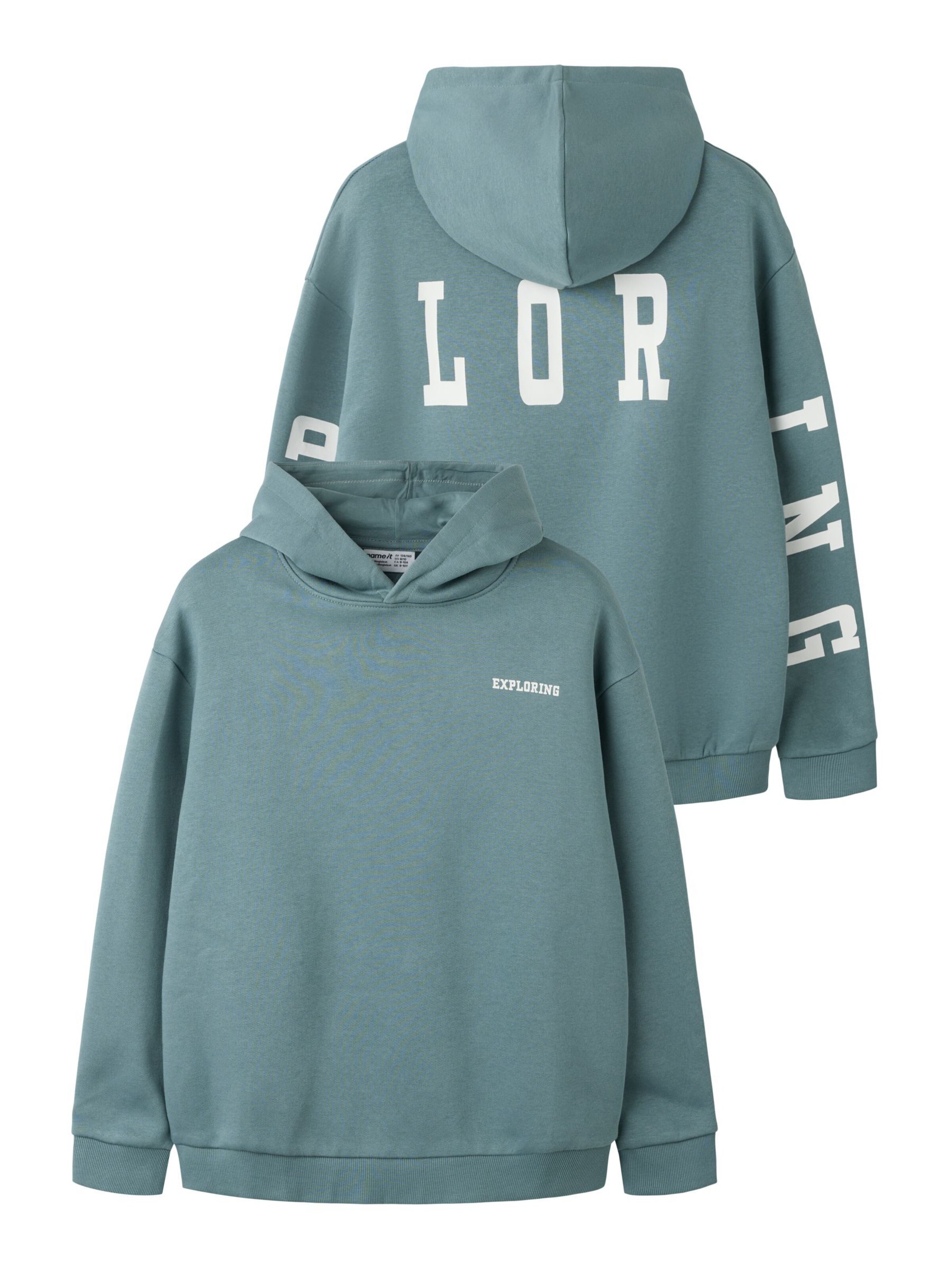 NAME IT - Sudadera en verde: frente