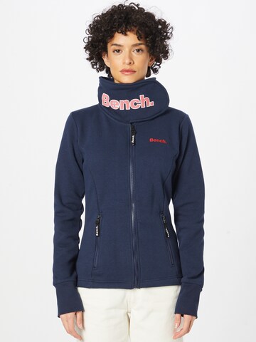 BENCH Zip-Up Hoodie 'Haylo' in Blue: front