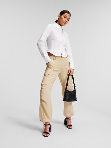 Karl Lagerfeld Regular Hose in Beige