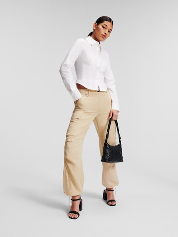 Karl Lagerfeld - regular Pantalón en beige