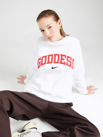 Nike Sportswear Sweatshirt 'PHNX FLC' in Wit: voorkant