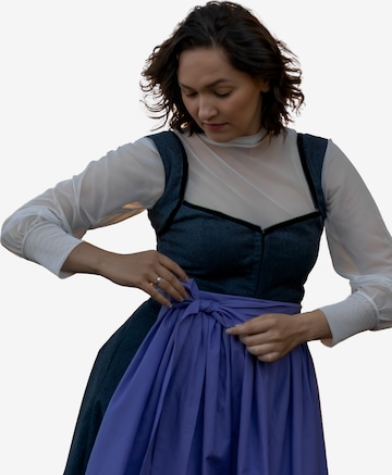 INNA.Trachten Trachtenbluse 'Turtleneck' in Weiß: Vorderseite