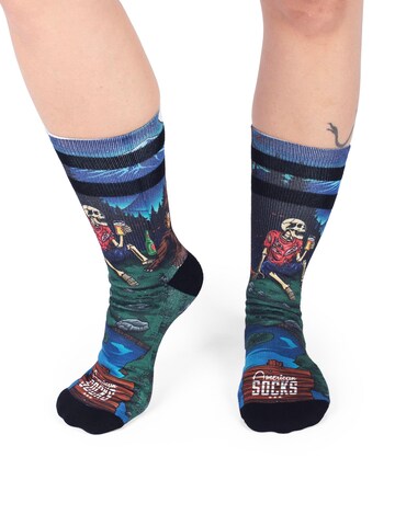 Calzino 'Riverbank Pals' di American Socks in verde