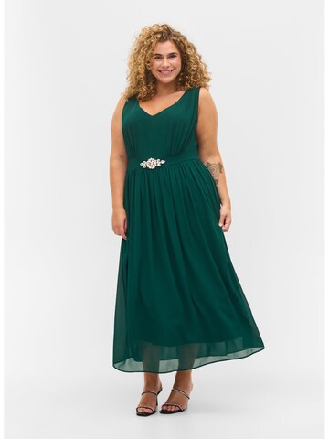 Zizzi Evening Dress 'Malma' in Green: front