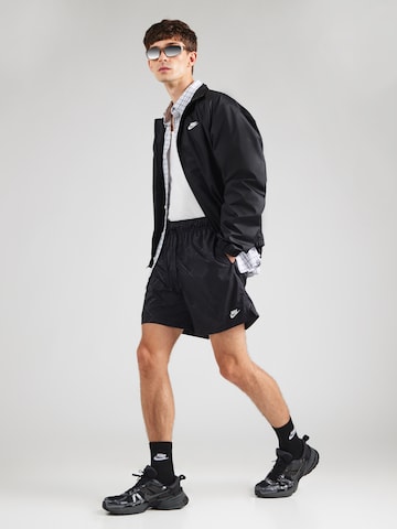 Nike Sportswear Обычный Штаны 'CLUB' в Черный