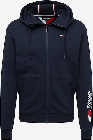 TOMMY HILFIGER Zip-Up Hoodie 'Essential' in Blue: front