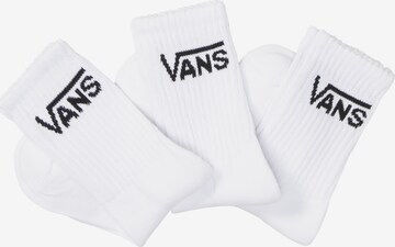 Chaussettes VANS en blanc : devant