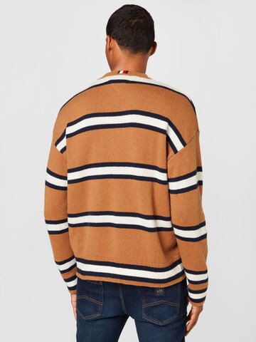 TOMMY HILFIGER Pullover in Braun