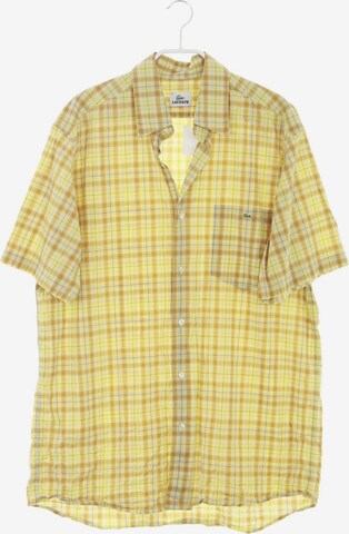 LACOSTE Button Up Shirt in L in Yellow: front