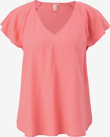 QS Blouse in Roze: voorkant