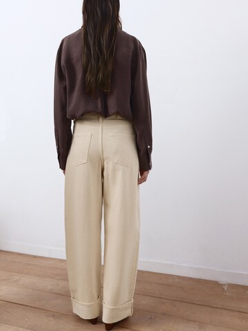 Loosefit Jean 'Eugenie' MANGO en blanc