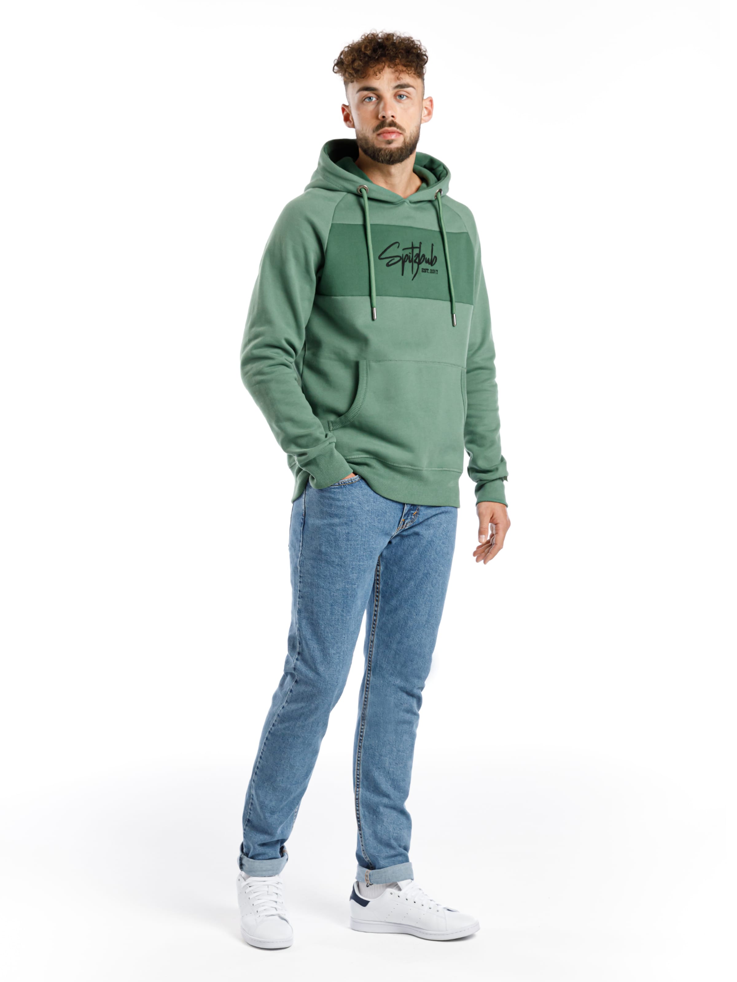 SPITZBUB Sweatshirt 'Street Unframed' in Grün