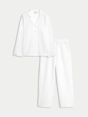 Marks & Spencer Pyjama in Weiß
