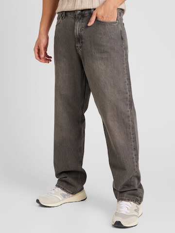 WEEKDAY Loosefit Jeans 'GALAXY HANSON' in Grijs: voorkant