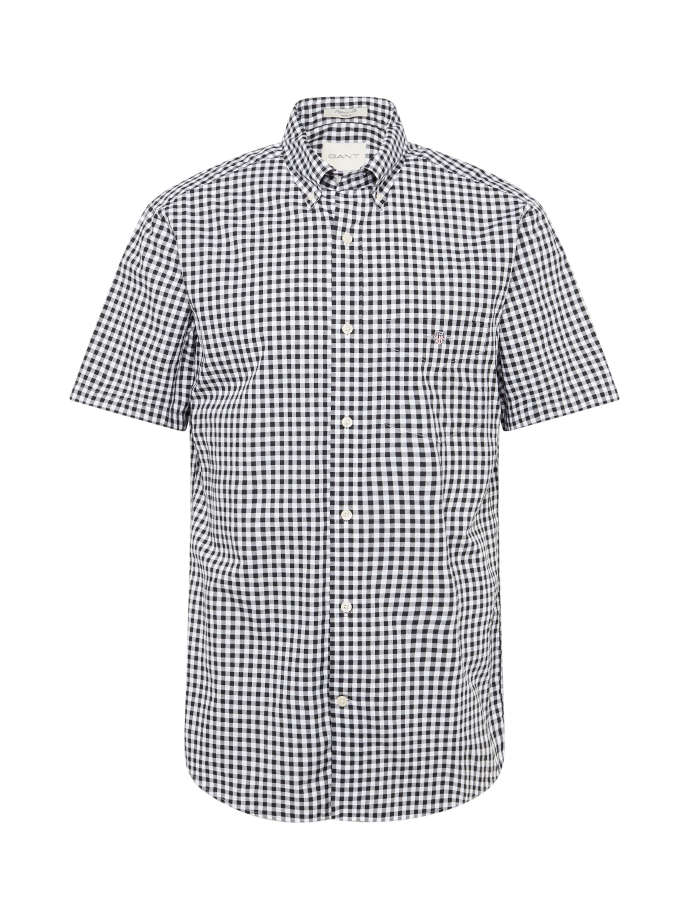 GANT Regular Fit Hemd in Schwarz: Vorderseite