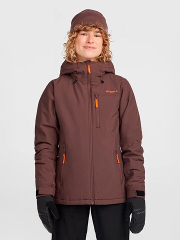 O'NEILL Outdoorová bunda – hnědá: přední strana