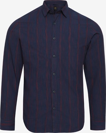 Coupe regular Chemise 'Micah ' Campus Sutra en bleu : devant