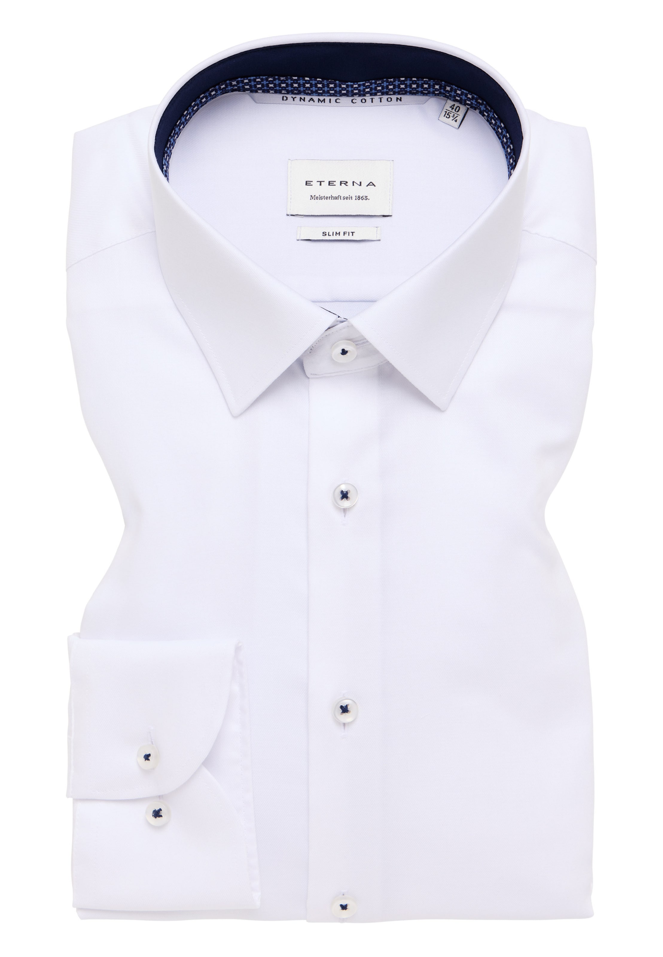 ETERNA Slim fit Business shirt in White