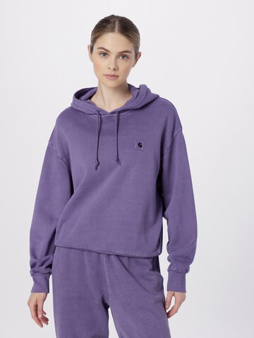 Carhartt WIP Sweatshirt 'Nelson' in Purple: front