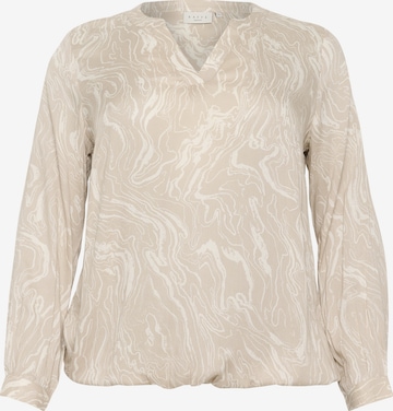 Chemisier 'KCDiana' KAFFE CURVE en gris : devant