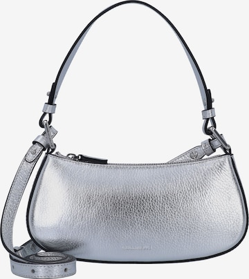 Borsa a spalla 'Merveille' di Coccinelle in argento: frontale
