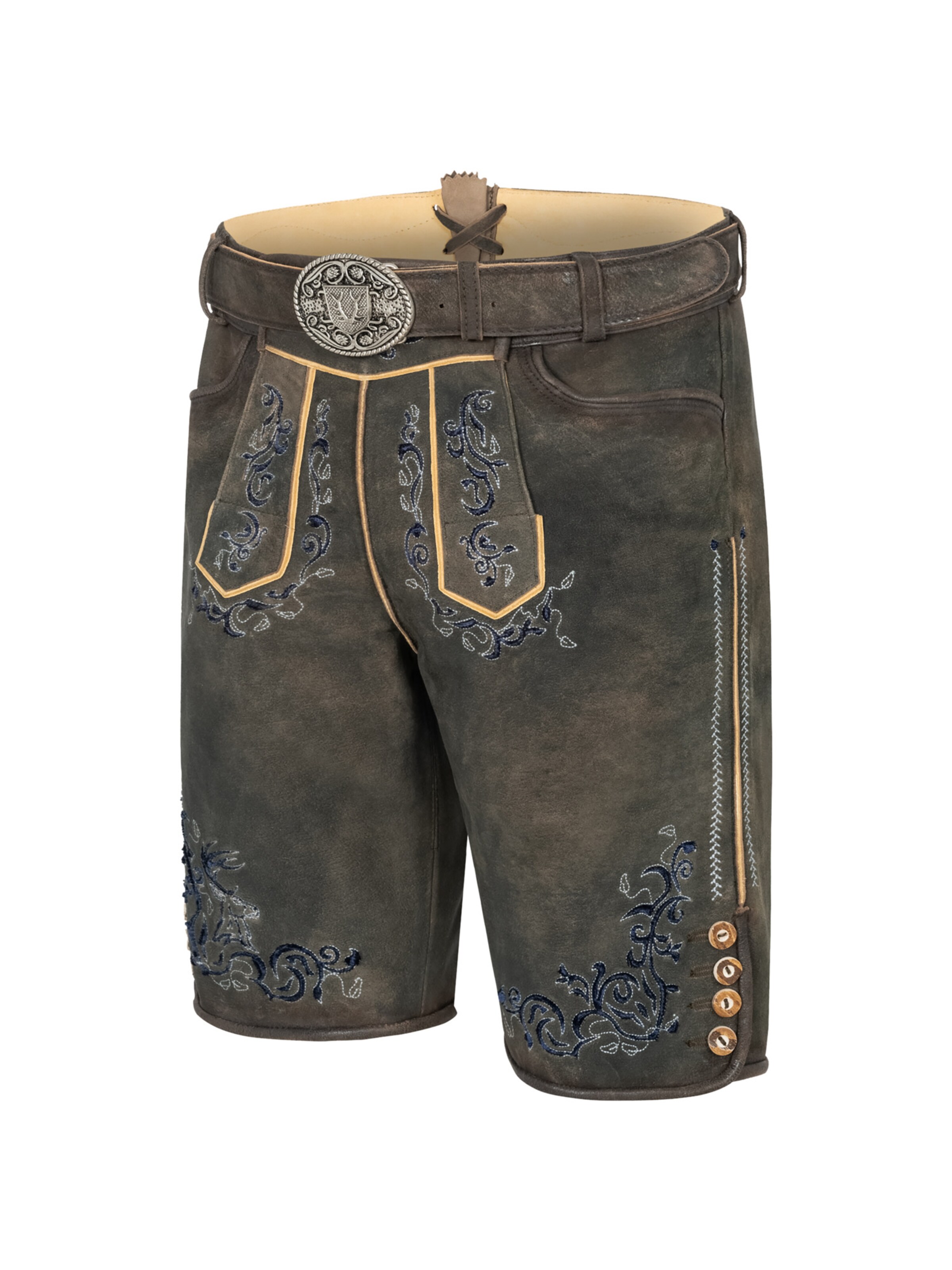 Krüger Buam Regular Traditional pants 'Ismael' in Grey