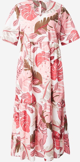 s.Oliver Kleid in 32 in oliv / rosa / pitaya / weiß, Produktansicht