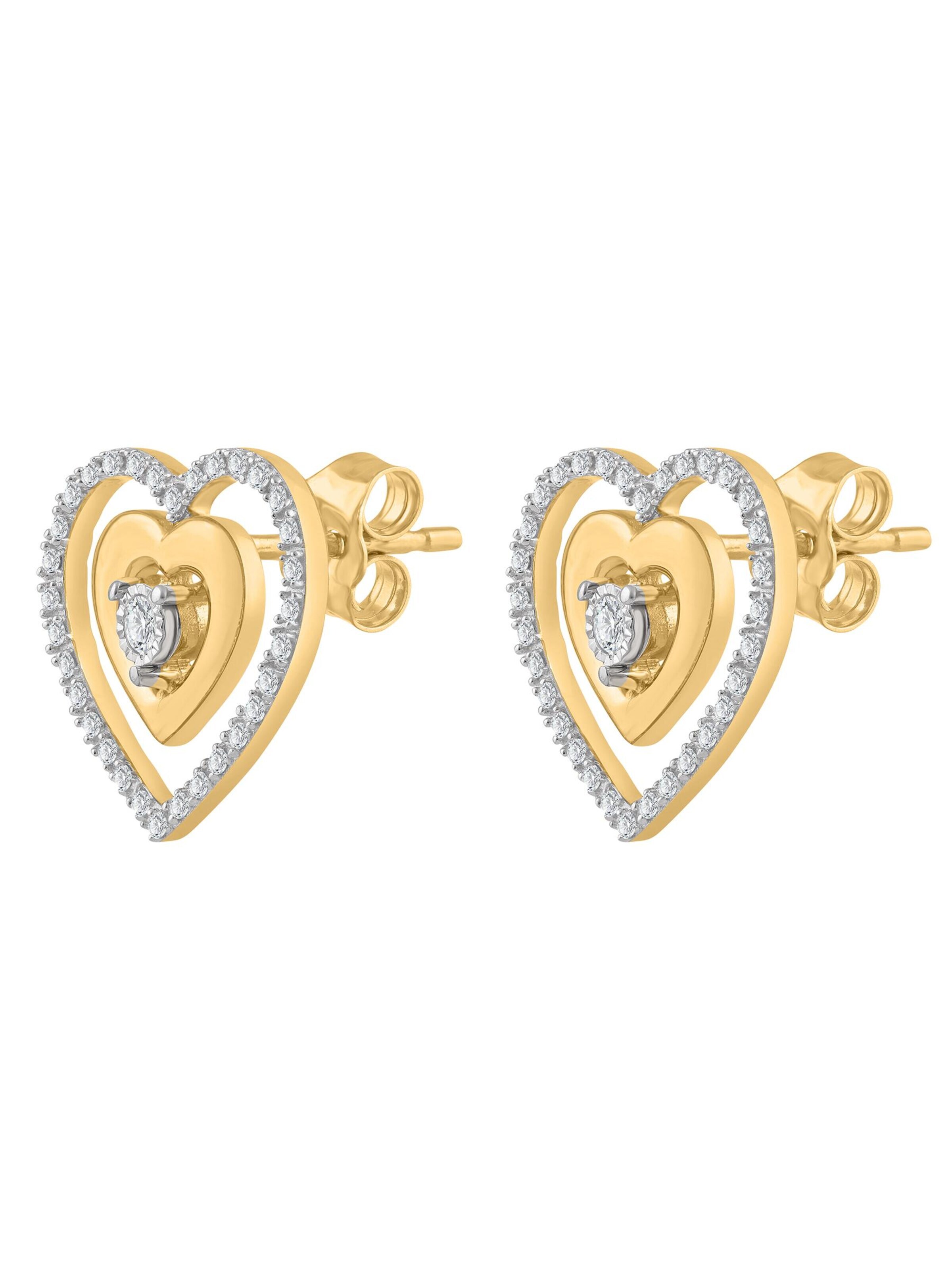 Diamant Exquis - Pendientes en oro